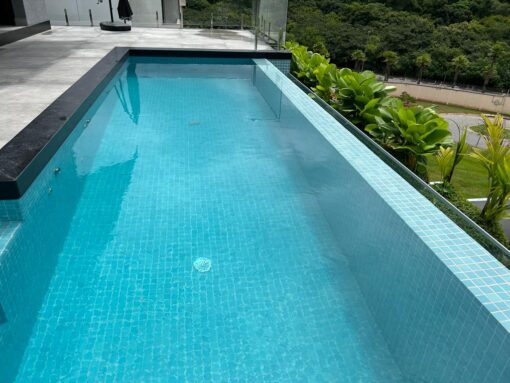 Piscina com pastilha JD-4796 Verde Maldivas